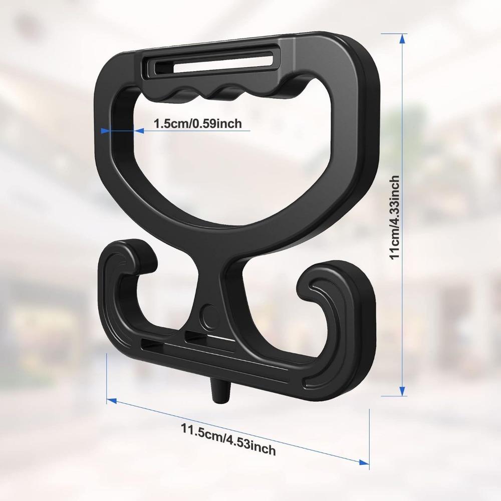 

1 портативный ручной инструмент для покупок весом более 80 фунтов, прочный держатель для сумок для покупок Grocery Bag Carrier, домашний инструмент, инструмент для перемещения Single opp package чёрный