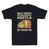 Don't Worry I've Had Both My Shots And Booster Funny Vaccine Distressed T-Shirt