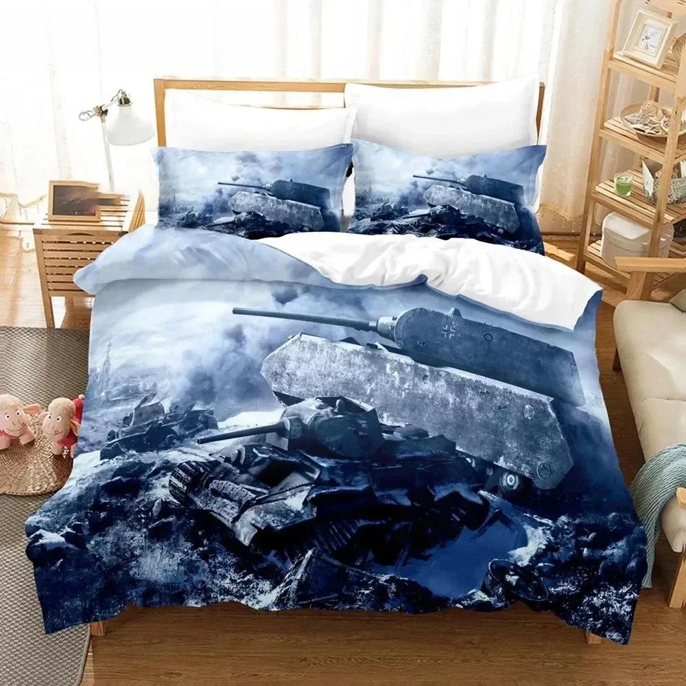 World of Tanks 3D Printed Duvet Cover Pillowcase Bedding Set Twin Full Queen/King Size King Kids Adults quilt cover