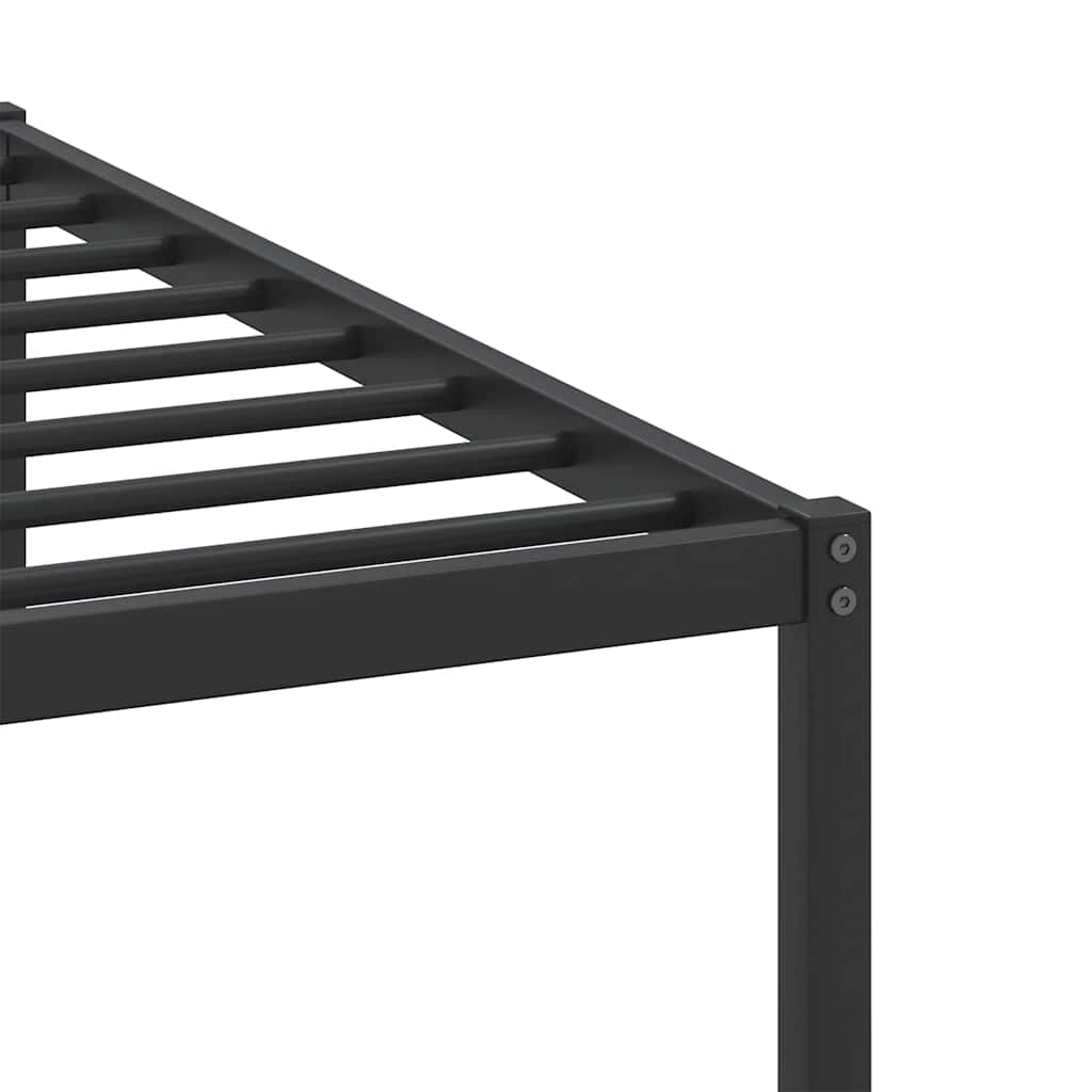 Bed Frame without Mattress Brown Oak Effect 193 x 201 cm