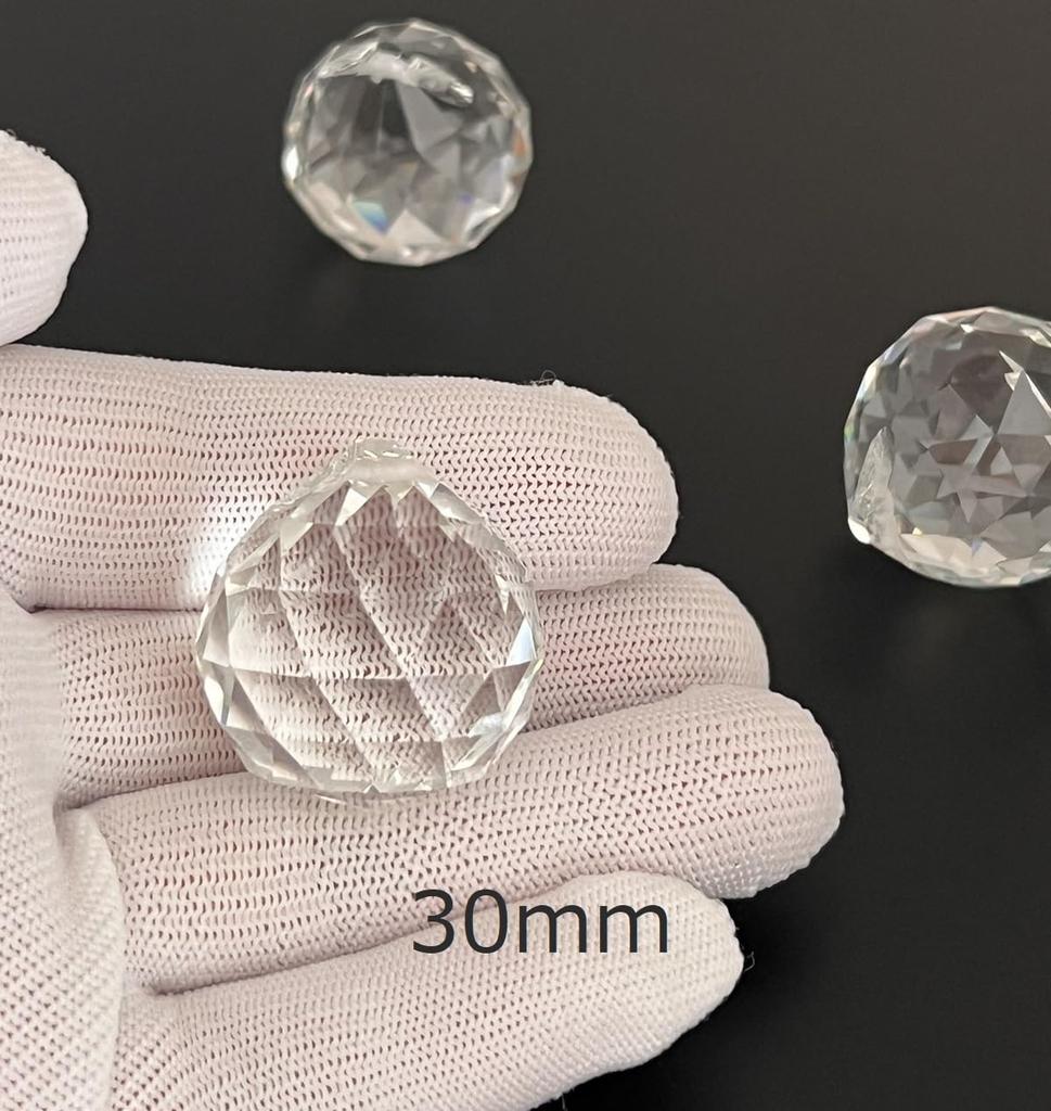 Sky Voyage Suncatcher Top Balls, 20mm, 30mm, and 40mm, Crystal Clear (10 X 30mm Balls)