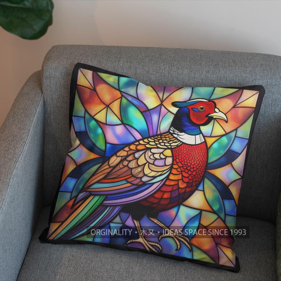 2D Colorful Phoenix Art Pillow For Home Decor Pattern Cushion Cover Suitable For Sofa Bedroom Car Pillow Cover