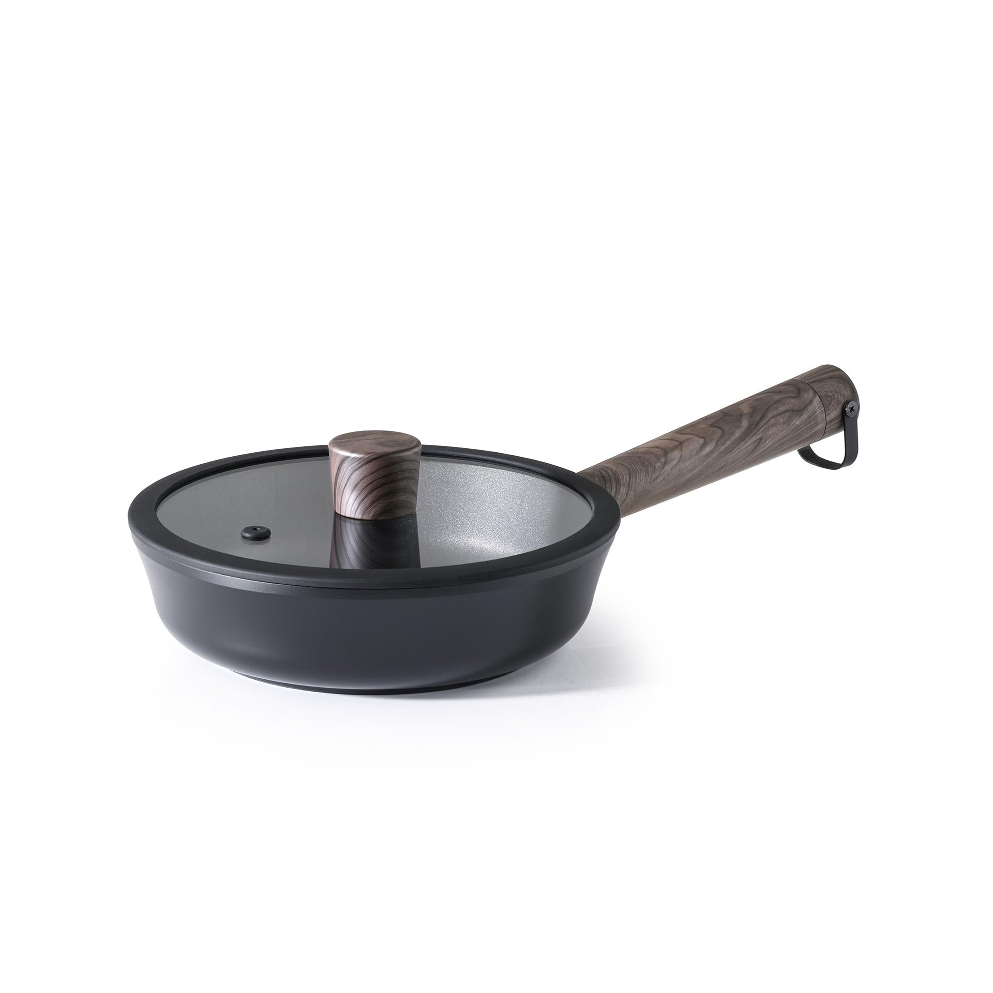 

SENSARTE Deep Frying Pan 20cm with Lid, Non-stick Coating, IH and Gas Stove Compatible, Stir-fry Pan, All Heat Source Compatible, 5-Layer Construction