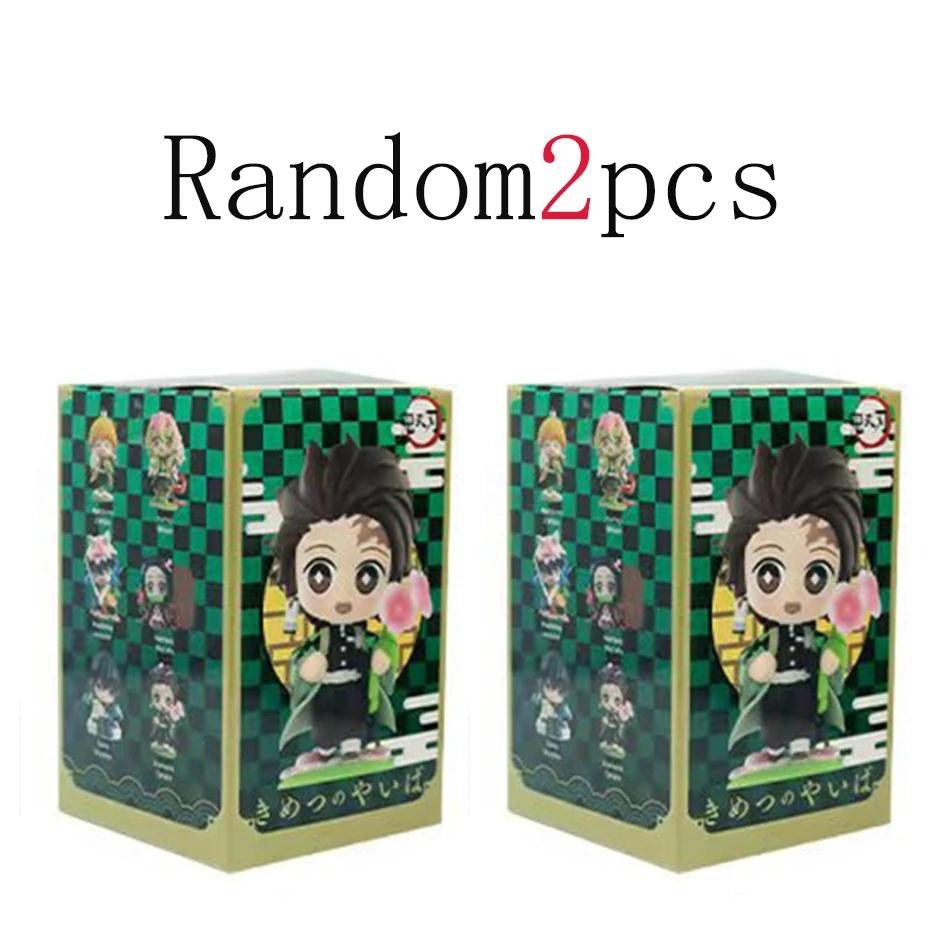 Demon Slayer Figure Set 12pcs Q Version Anime PVC Collectible Model Toy Desktop Decoration Gift for Fans