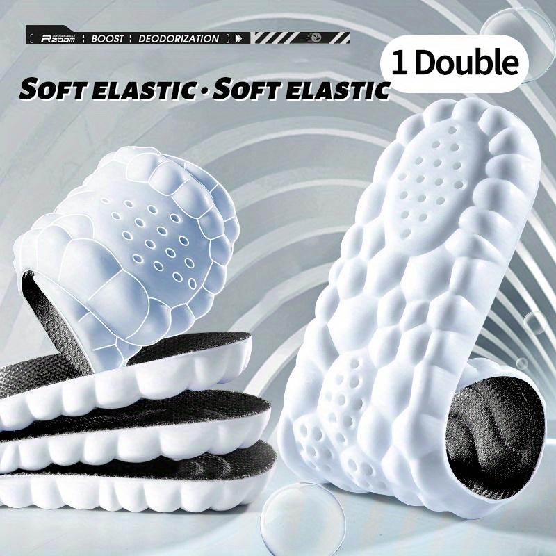 Soft PU Insoles for Men and Women - Cushioned Arch Support Inserts, Shock Absorbing & Sweat Absorbing Shoe Pads for Sports, Work & Daily Wear
