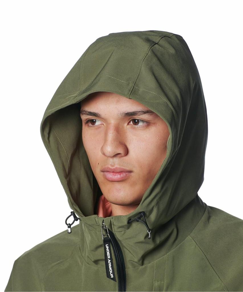 Under Armour UA Drive Anorak Jacket Marine OD Green Black LG /
