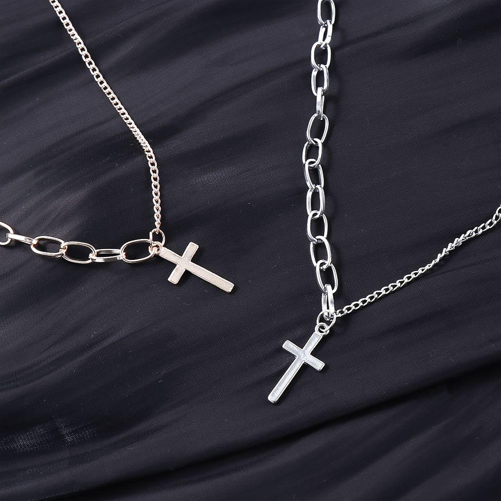 

Punk Harajuku Asymmetry Gold Color Zinc Zinc Alloy Minimalism Choker Pendants Necklaces Clavicle Chains