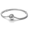 Pulseira de Charme com Zircônia Cúbica Redonda 16cm Corrente Ajustável Fecho de Elo Design Elegante Material Metálico Durável Adequado para Uso Diário e Presentes