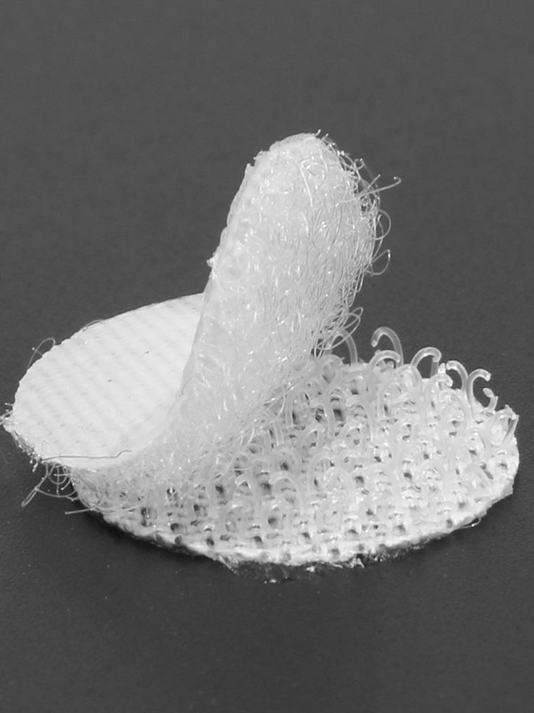 1000 Pairs Double-Sided Adhesive Fastener Tape Hooks Dot Curtain Disks White For Handbags Shoes Clothing Umbrellas