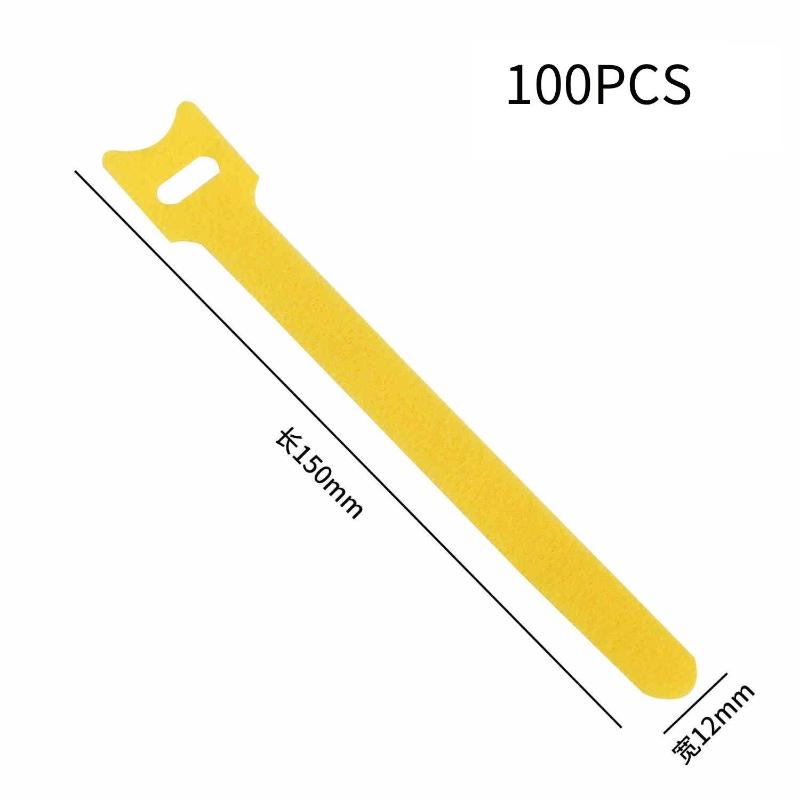30/50/100Pcs Velcro , Power Cable And Data Cable Organizer, Reusable Binding Straps