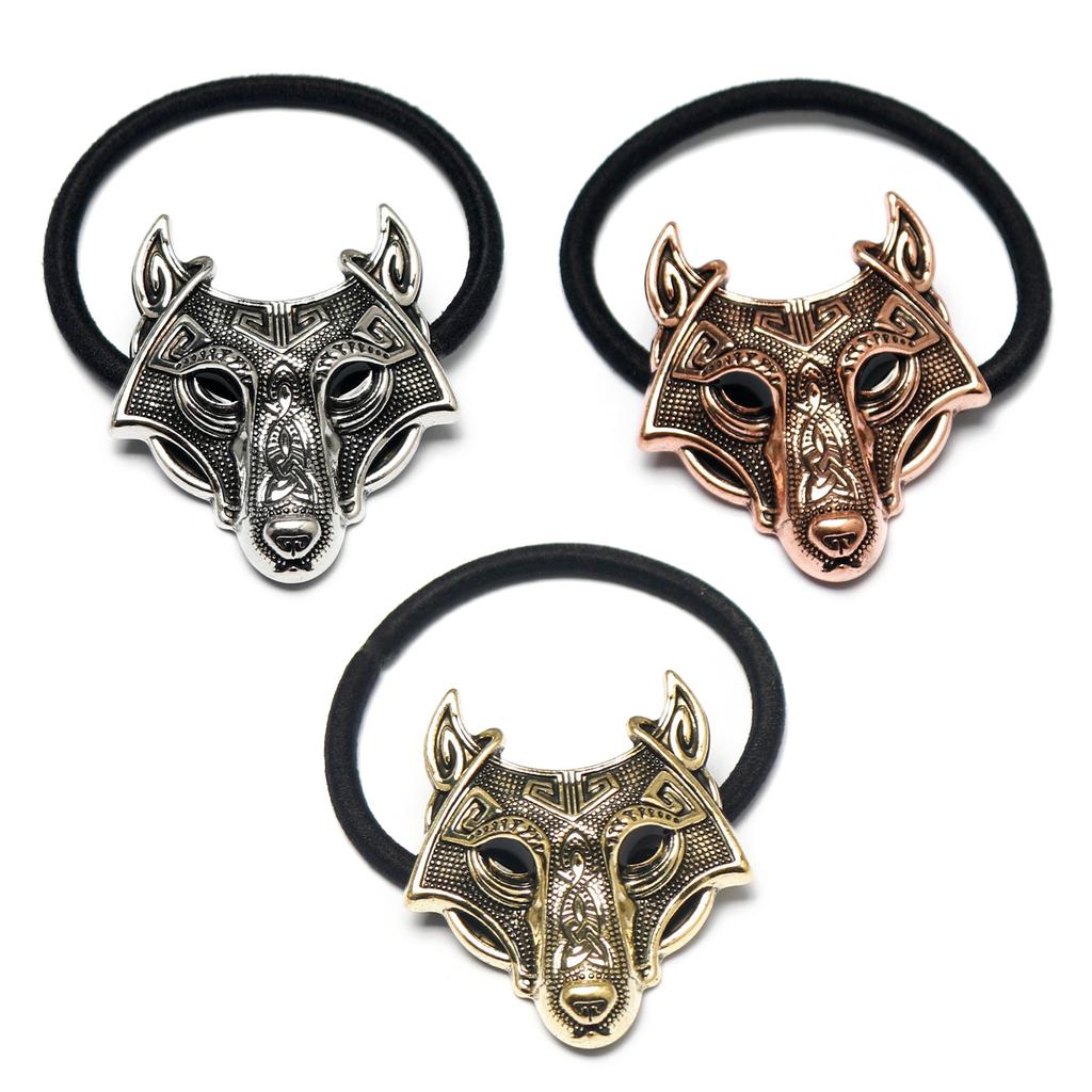 Vintage Elastic Hair Bands Metal Animal Charm Elastic Hair Bands Elegant Ponytail Holders Hair Adornment