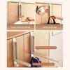 Over The Door Hanger Metal Folding Clothes Drying Rack for Laundry Bathroom Bedroom Dorm Space Saving Storage Hanger for Clothes Coats Towels