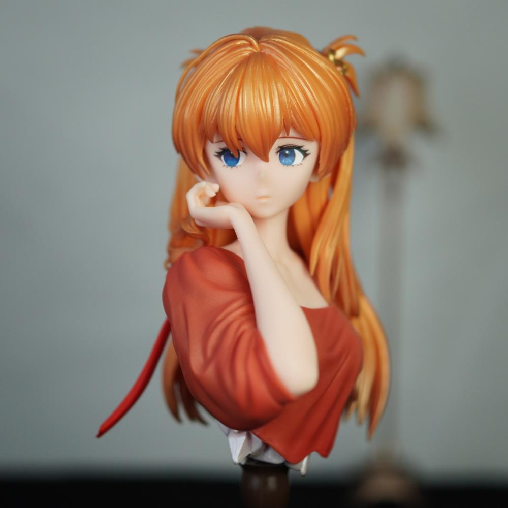 23cm/9.06in Anime Neon Genesis Evangelion Figure Asuka Langley Soryu Action Figures Pvc Statue Collection Model Toys Gifts Poseable Articulated Scale