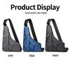Men's Lightweight Crossbody Chest Bag - Irregular, Simple, Casual, and Trendy for Outdoor Sports