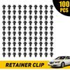 100x Stoßstangenclip 10mm Kotflügel Haube Drucknieten Halteklammern für Honda Acura
