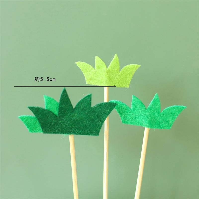 Dinosaur Cake Topper Little Dino Birthday Cake Decoration cute Dinosaur Leaves Grass for Kids Birthday Party  Baby Shower Decor