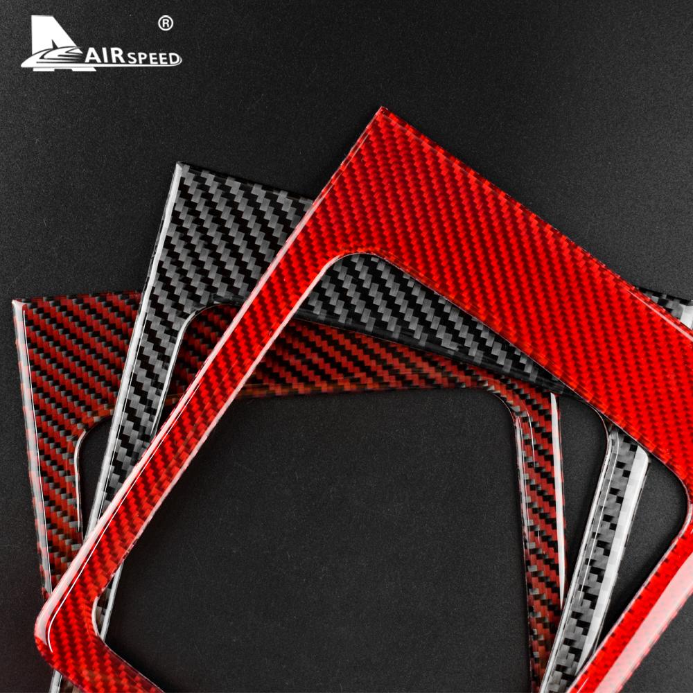 Real Soft Carbon Fiber Sticker for Mitsubishi Lancer 2008 2009 2010 2011 2012 2013 2014 2015 Central Control Gear Shift Panel