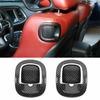 ABS Carbon Fiber Backrest Seat Handle Button Decor Cover Bezel Trim For Dodge Challenger 2016-2023
