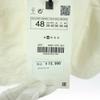 Unused ZARA Cotton Long Sleeve Thin Tailored Jacket 48 White Women Used