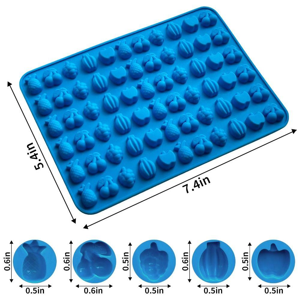 Fruit Shapes Candy Molds 66 Cells Pudding Mould High-quality Chocolate Molds  Baking