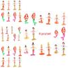 Captivating 8pcs Set Dolls Mermaids Action Figure Toys For Girls Ideal Gift