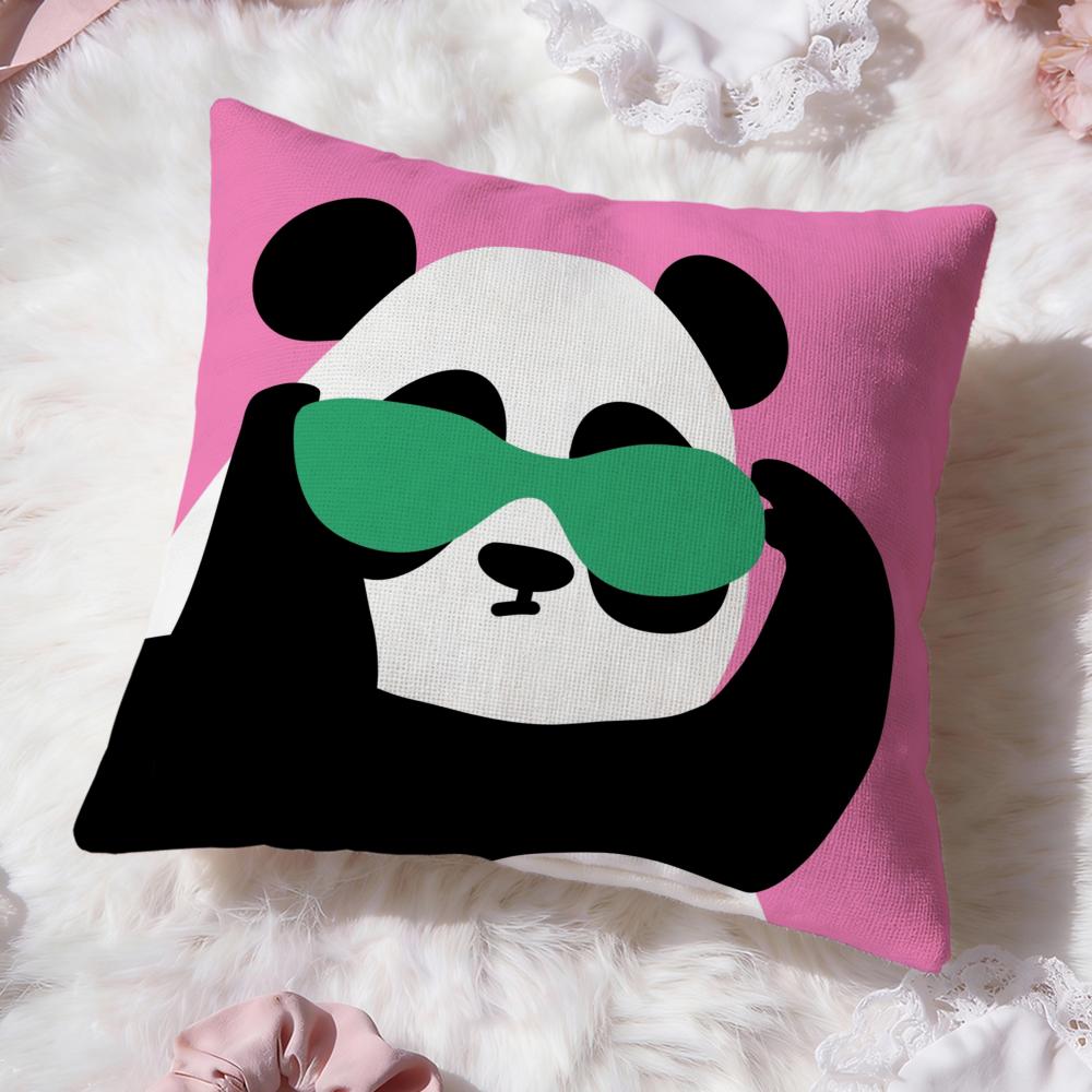 Cartoon Animal Cute Cushion Cover Premium Comfort Reversible Pillow Cove -Two in One Design for Any Room & Car Interior