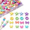 Cute Heart and Star Acrylic Beads Mixed Charms for DIY Jewelry 20-200 Pcs Options