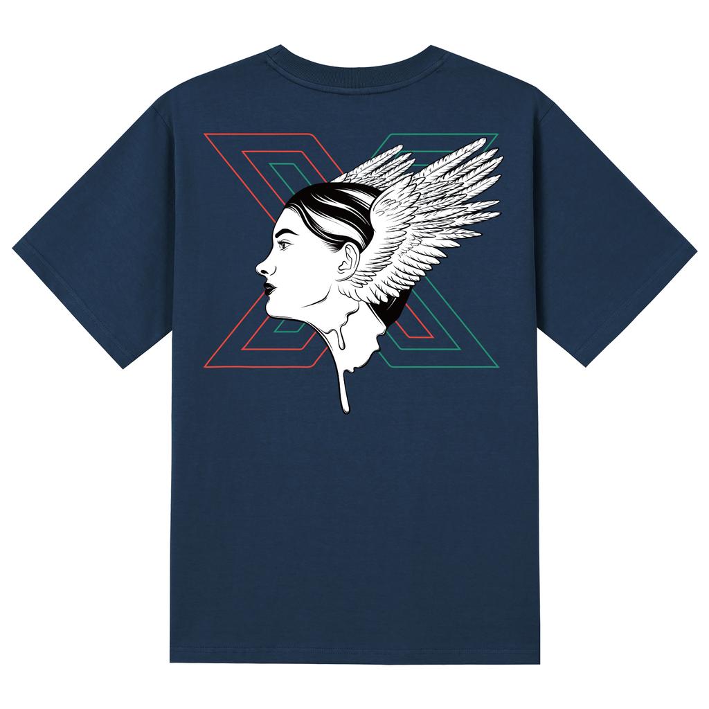 KAN6312 Ktn0035 Khan Women Short Sleeve T-Shirt - Navy