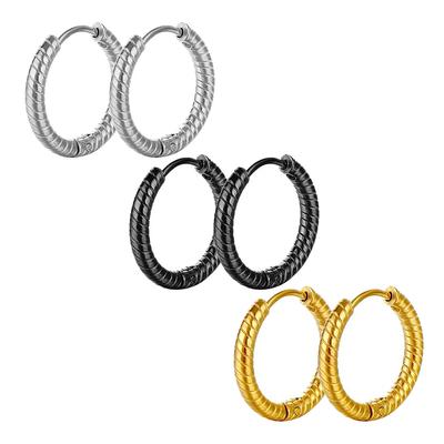 1Pair Stainless Steel Hoop Earrings Women Gold Small Earrings Girl Jewelry Pendientes Mujer Aretes Cartilage Piercing