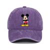 Retro Washed Mickey Mouse Print Baseball Cap Men Women Vintage Kpop Snapback Cap Adjustable Breathable Trucker Hat Sunscreen Hat