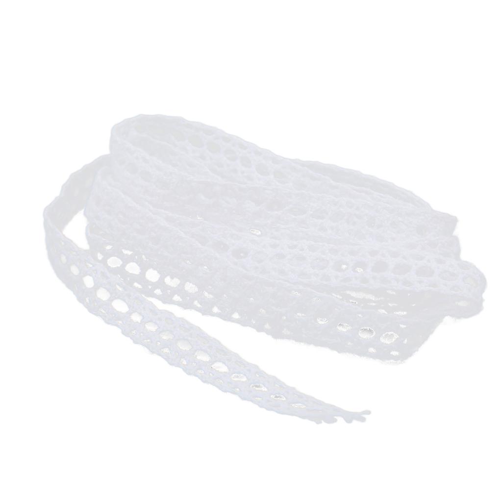 Panglică de dantelă ață de bumbac 20 de metri alb gol accesorii decorative pentru îmbrăcăminte cadou Decorat