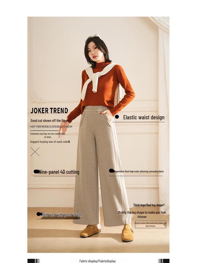 Kadın Yüksek Bel Geniş Bacak Yoga Pantolonu - Hızlı Kuruyan, Nefes Alabilen, Nervürlü ve Esnek - Açık Hava Sporları ve Fitness İçin