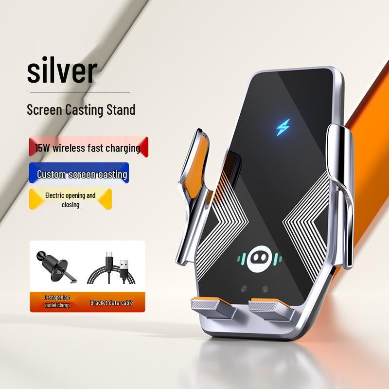 15W Auto Induction Wireless Car Charger & Phone Holder