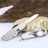 Camping Tableware Set Stainless Steel Folding Fork Spoon Knife Bottle Opener Removable Tableware Travel Kitchen User Portable