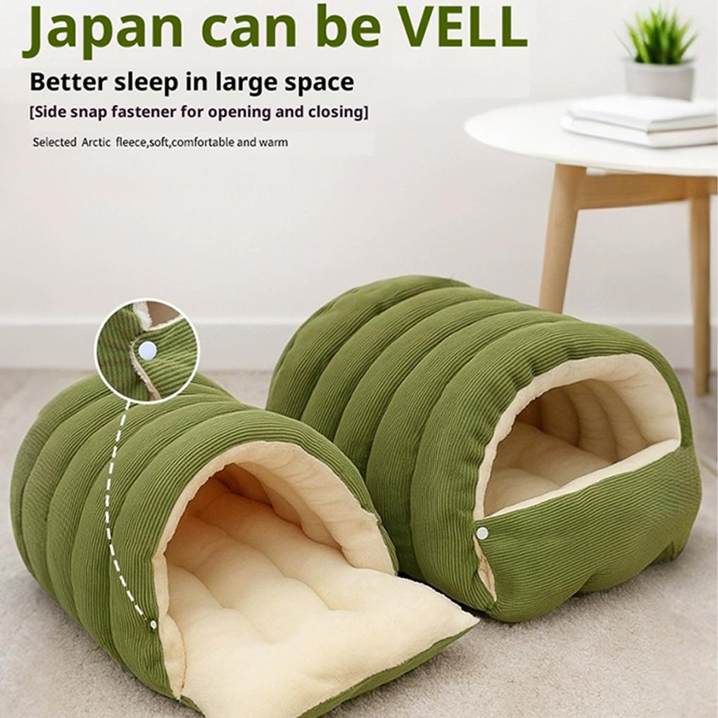 Haustierhöhle Abnehmbares Hunde-Zelt Hundehütte Warm Praktisch Dicke Isolierung Weich und Bequem Plüsch für Katze