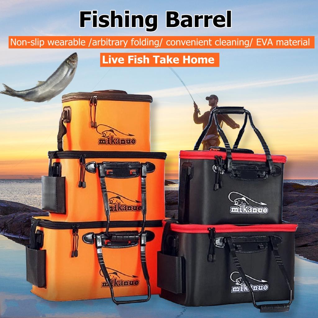 Portable Bag Fly Carp Handle Folding Collapsible Outdoor Barrel Fishing Bucket