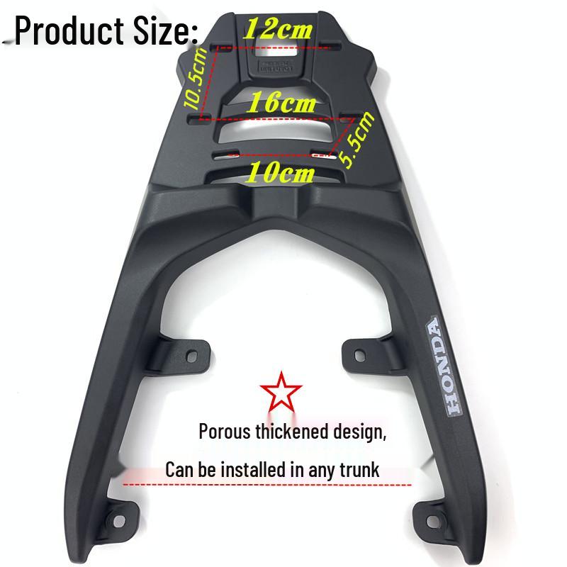 Wuyang-Honda NX125 Rear Aluminum Luggage Rack - Thickened Tail Box & Delivery Rack
