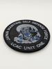 Japan Forces Goods Patch JMSDF Embroidered Velcro Japanese Style WPLCAC Fabric with JMSDF Camouflage Self-Defense (LCAC Fujin) (Black Embroidery)