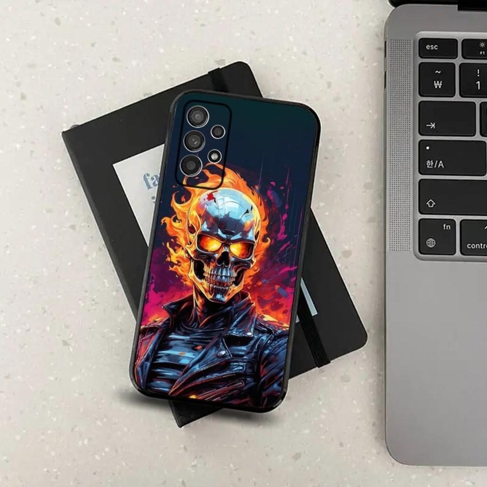 

Evil Spirit Skull Phone Case For Samsung Galaxy A13,A21s,A22,A31,A32,A52,A53,A71,A80,A91 Soft Black Cover Samsung a425g