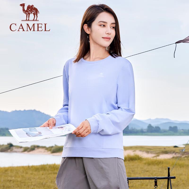 

CAMEL Women s Loose Fit Crew Neck Long Sleeve Sweatshirt M