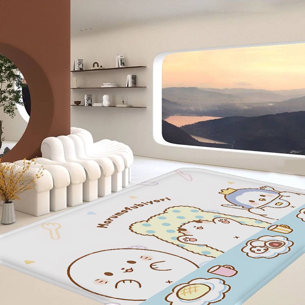 M-Moppu Floor Mat INS Style Soft Bedroom Floor House Laundry Room Mat Anti-skid Household Carpets