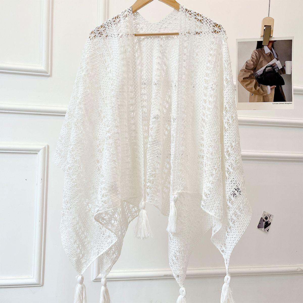 

Градиентный этнический плащ-накидка тай-дай - Вязаная женская дорогая верхняя одежда для путешествий