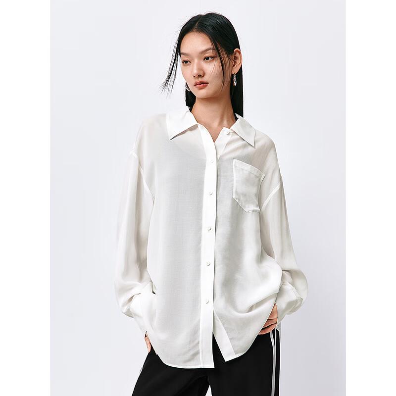 Peacebird Women's Elegant Back-Split Blouse