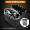 Car Trash Can (with Lid)  Contains 100 Garbage Bags Small Car Trash Can Leak-proof Mini Car Accessories