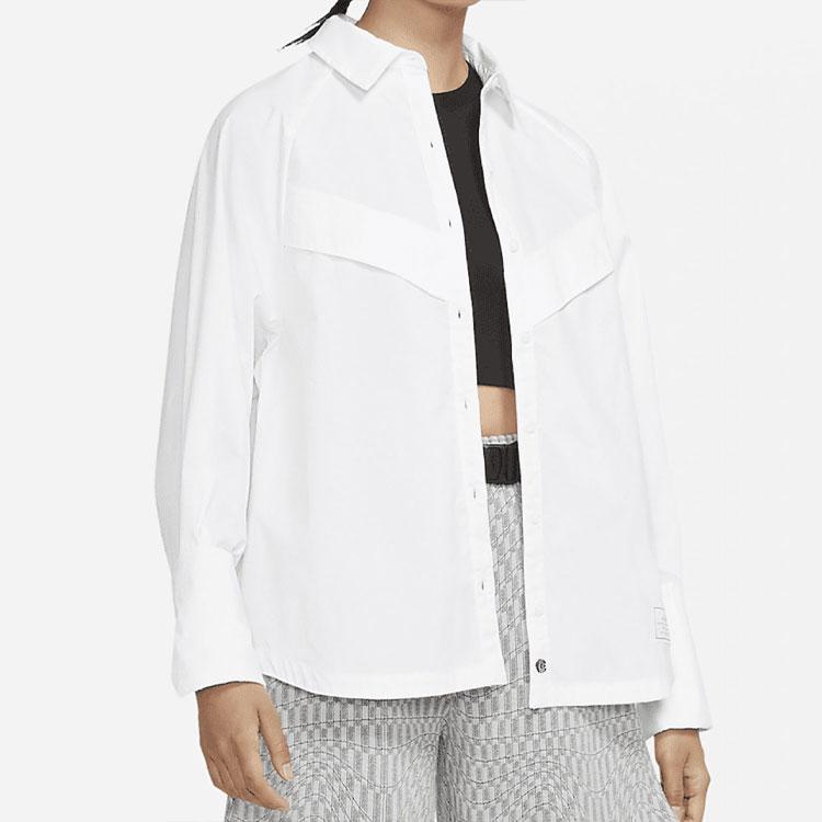 Nike Nsw Icon Clash Woven Long Sleeve Sports Shirt Women Tops White DD5051-100