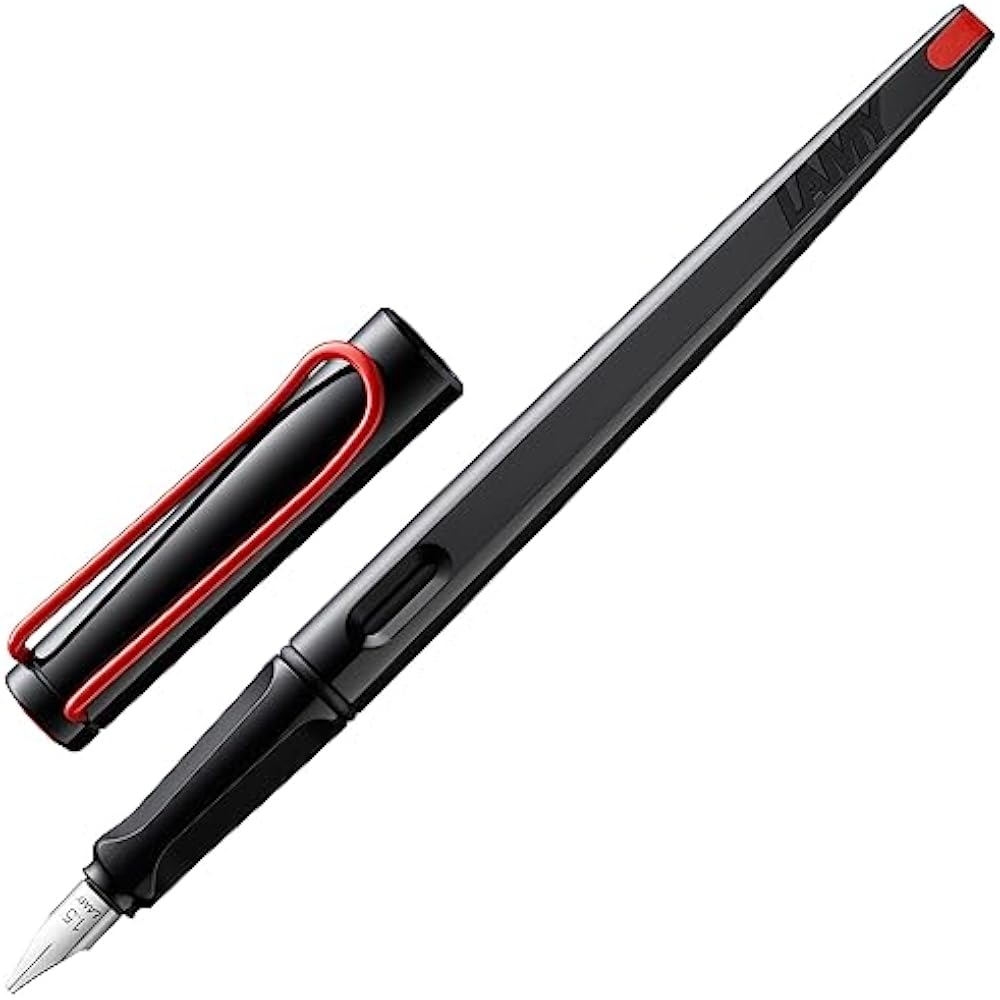 LAMY (Ramy) Joy Fountain Pen Black - Ergonomic Grip and Polished Steel Tip Line Width 1.1 Mm - Ri...