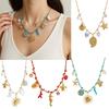 Handcrafted Knot Design Starfish Necklace Comfortable Rope Chain Jewelry Accessory For Casual Outfit Enhancer