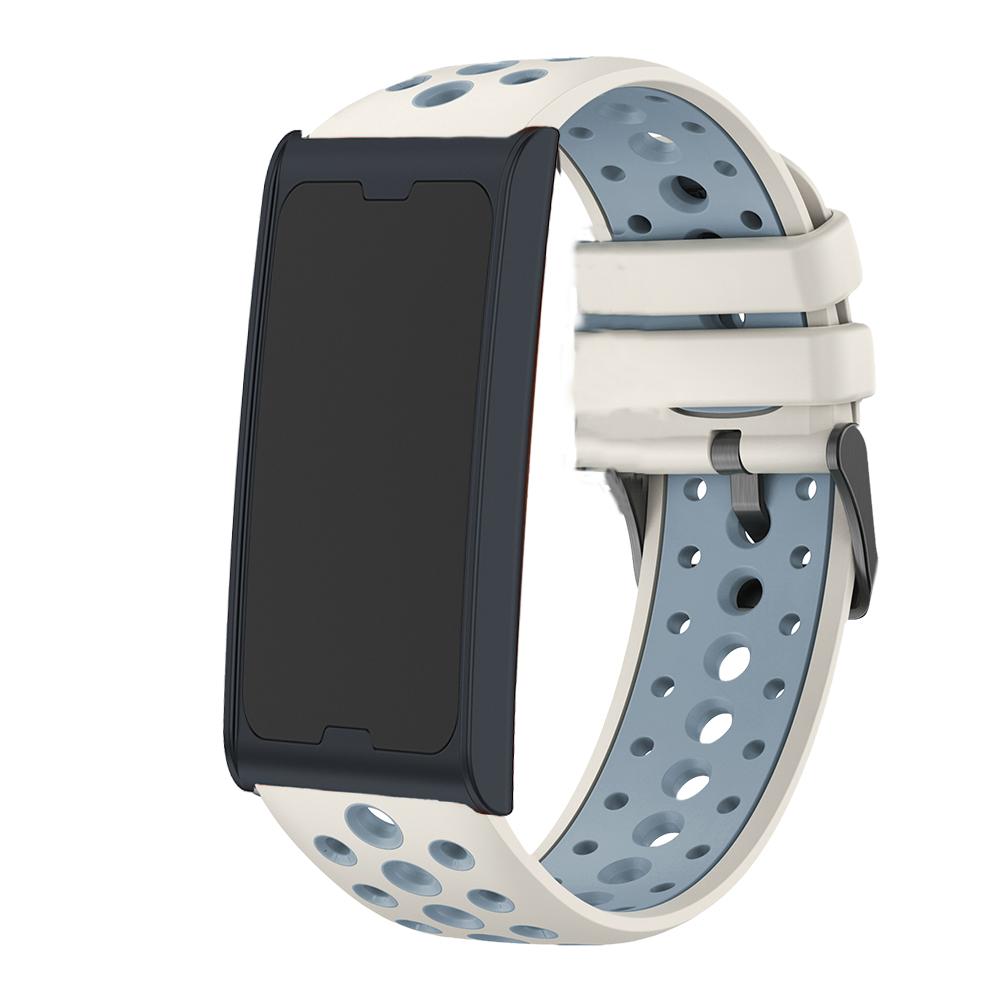 Two-Tone Strap Compatible with Amazfit Helio Breathable Round Hole Strap Suitable for Amazfit balance 2 Smartwatch Band Correa