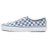 Authentic Wallpaper Checkerboard Floral Print Durable Breathable Low-Top Canvas Shoes Unisex Sneakers Blue White VN0A5KS9CCG