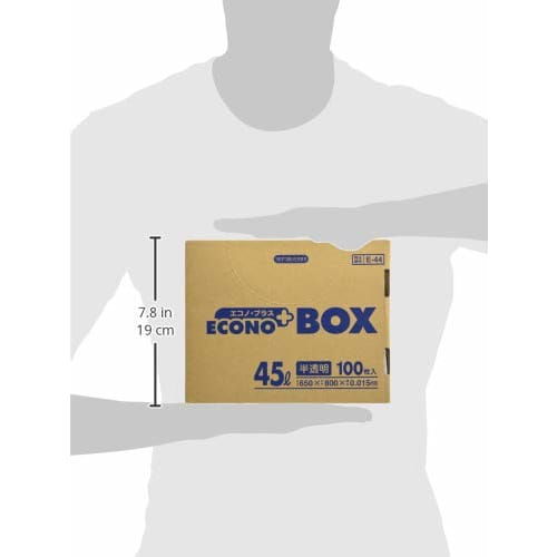 Japan Sanipak E-44 Econoplus BOX45L Translucent 100 pieces E-44-HCL